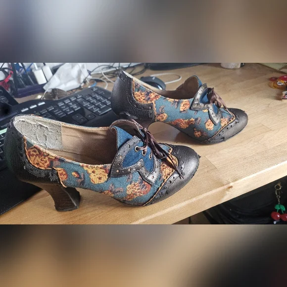 Floral Lace-Up Ruby Shoo Booties - Picture 4 of 7